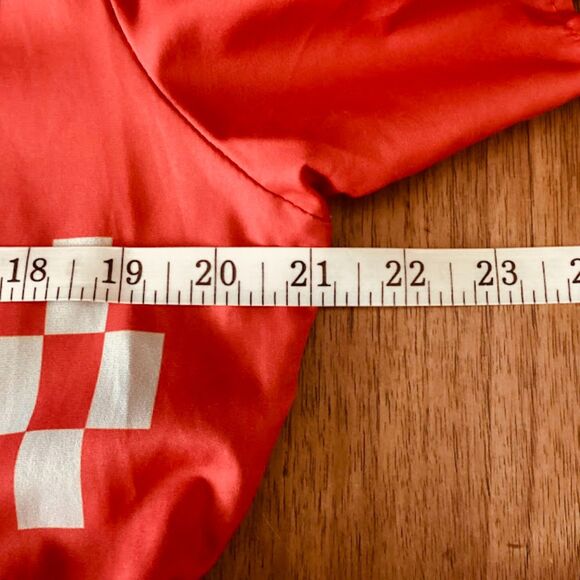 MISSLOOK Cottage Dopamine Geometric Print Tiered Maxi Dress in Burnt Orange 2XL - Picture 8 of 10